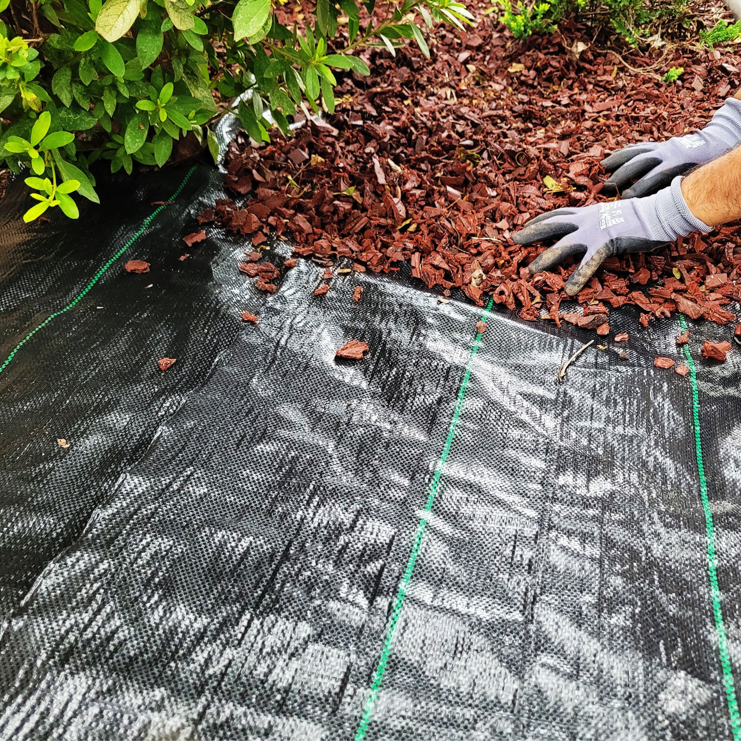 AGGAFA Heavy Duty Weed Barrier Fabric - 4ft X 50ft, 3.2oz Woven Landscape Fabric For Gardens & Farms