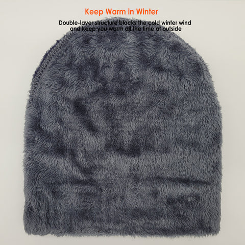 Winter Warm Knitted Beanie and Warm Scarf Set for Man - Navy Color Winter Warm Knitted Beanie and Warm Scarf Set for Man - Navy Color