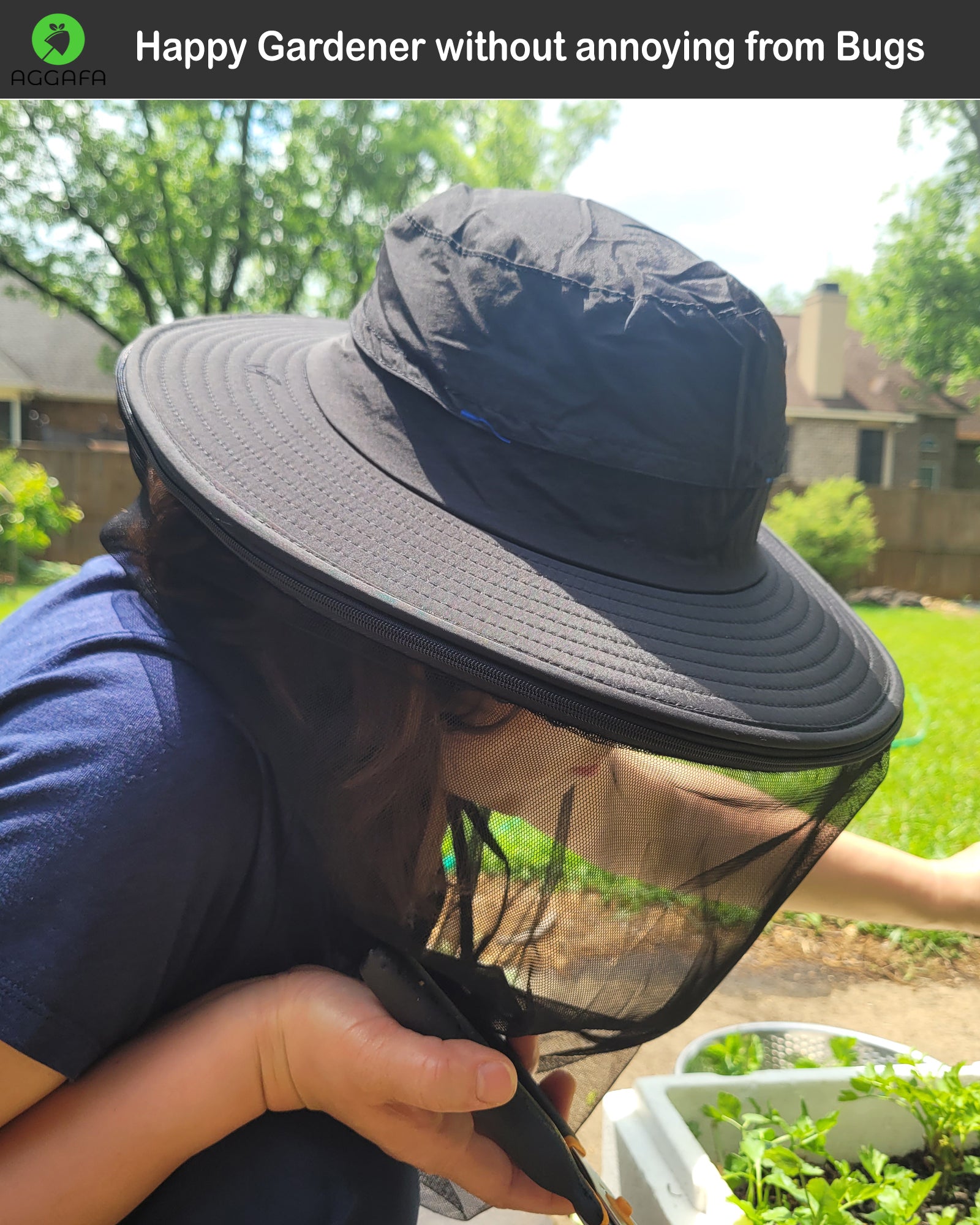 aggafa mosquito head net hat hat happy gardener aggafa mosquito head net hat hat happy gardener