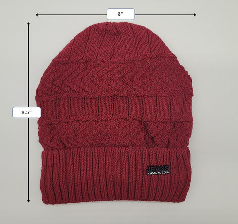 Winter Warm Knitted Beanie and Warm Scarf Set for Women - Red Color Winter Warm Knitted Beanie and Warm Scarf Set for Women - Red Color