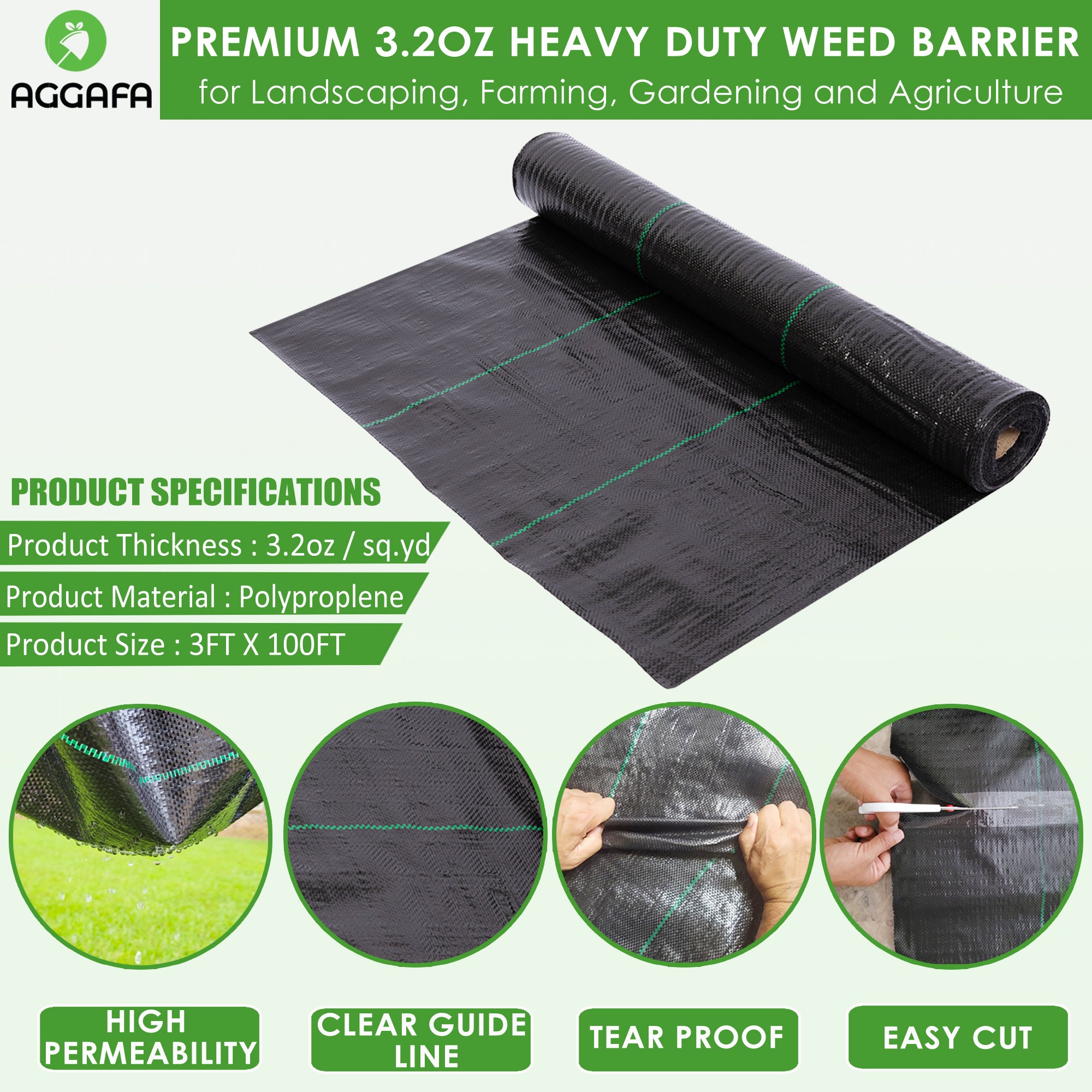 aggafa weed barrier fabric 3ftx100ft product specification aggafa weed barrier fabric 3ftx100ft product specification