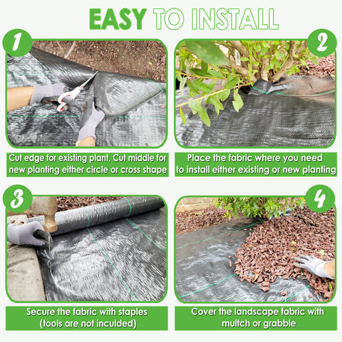 aggafa weed barrier fabric 6ftx300ft installation aggafa weed barrier fabric 6ftx300ft installation