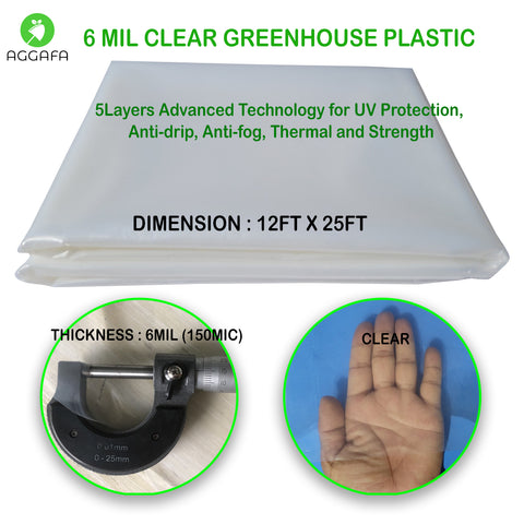 aggafa greenhouse plastic 12ftx25ft aggafa greenhouse plastic 12ftx25ft
