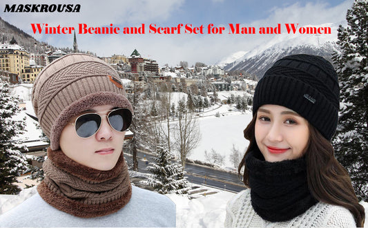 Embrace Winter Elegance with the Perfect Winter Beanie and Scarf Set