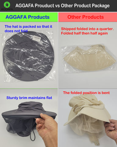 aggafa mosquito head net hat grey and mosquito sleeves large, mosquito head net hat package