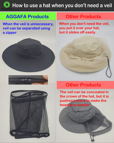 aggafa mosquito head net hat black and mosquito sleeves medium, mosquito head net hat usage