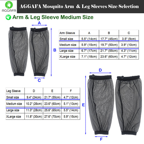 aggafa mosquito head net hat beige and mosquito sleeves medium, mosquito sleeve product information