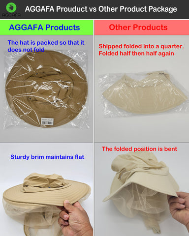 Mosquito hat Package Beige color