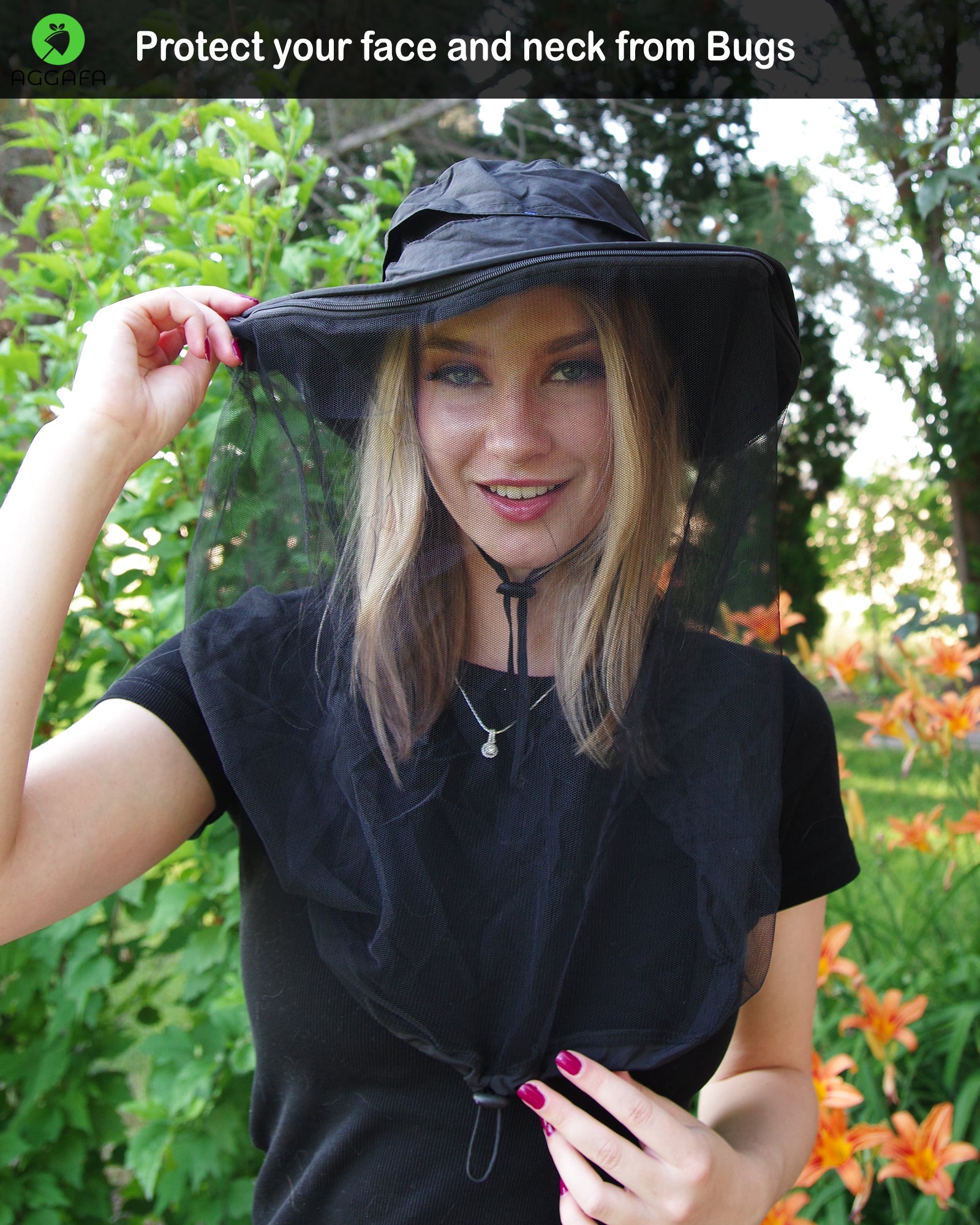 Mosquito hat model Black color